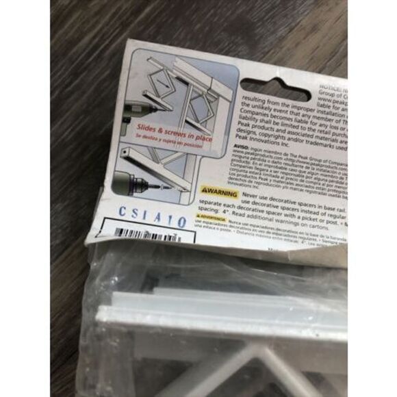 Peak Aluminum Railing White Aluminum Decorative Handrail Spacers Rail Kit. Read - Picture 6 of 9